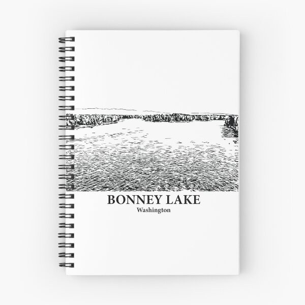 Item preview, Bonney Lake WA - Ink Cityscape Illustration designed and sold by Lakeric.