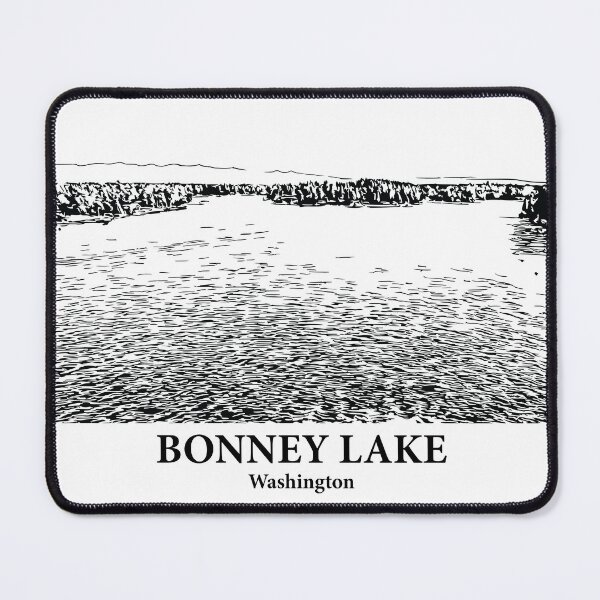 Item preview, Bonney Lake WA - Ink Cityscape Illustration designed and sold by Lakeric Cityscapes.