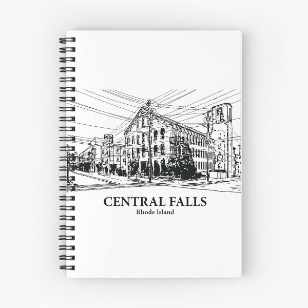 Item preview, Central Falls RI - Ink Cityscape Illustration designed and sold by Lakeric Cityscapes.