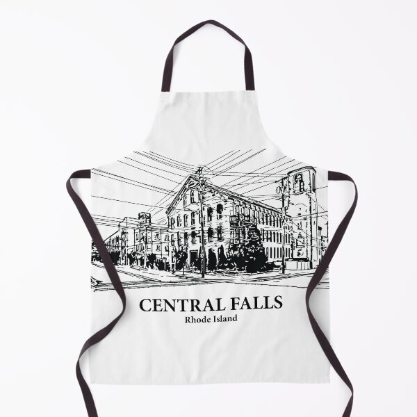 Item preview, Central Falls RI - Ink Cityscape Illustration designed and sold by Lakeric Cityscapes.