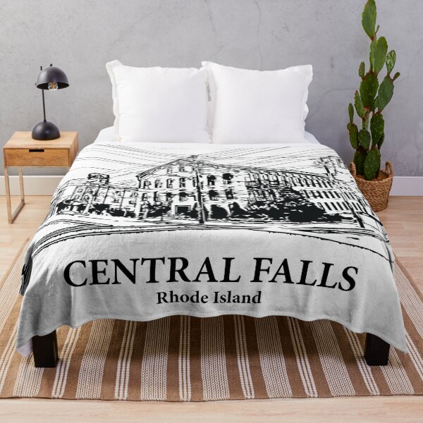 Item preview, Central Falls RI - Ink Cityscape Illustration designed and sold by Lakeric Cityscapes.