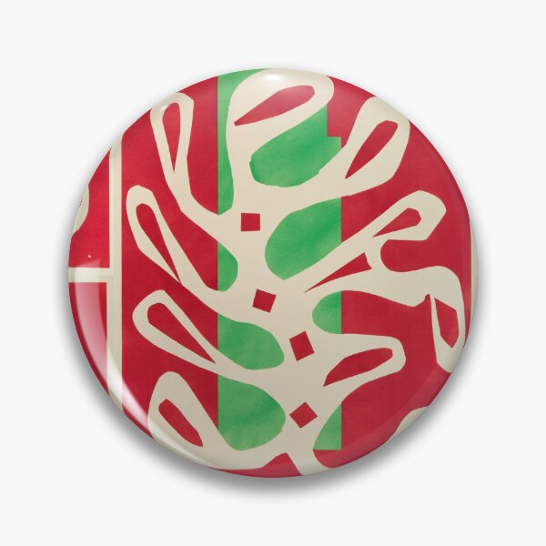 Item preview, Algue Blanche Sur Fond Rouge Et Vert by Henri Matisse: Modern Fauvist Poster designed and sold by artofuniverse.