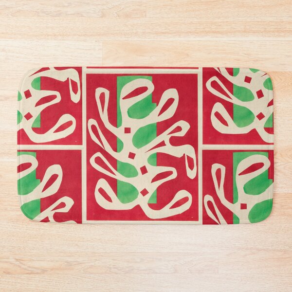 Item preview, Algue Blanche Sur Fond Rouge Et Vert by Henri Matisse: Modern Fauvist Poster designed and sold by artofuniverse.