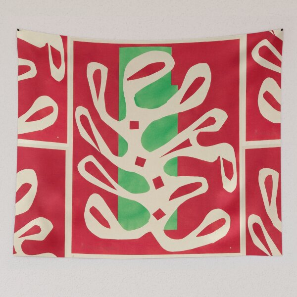 Item preview, Algue Blanche Sur Fond Rouge Et Vert by Henri Matisse: Modern Fauvist Poster designed and sold by artofuniverse.