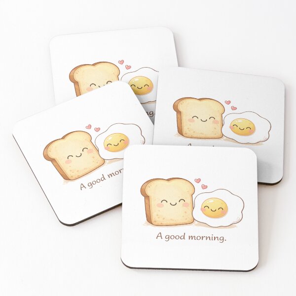 Item preview, Cute Kawaii Breakfast Good Morning Illustration designed and sold by MIArt Studio.