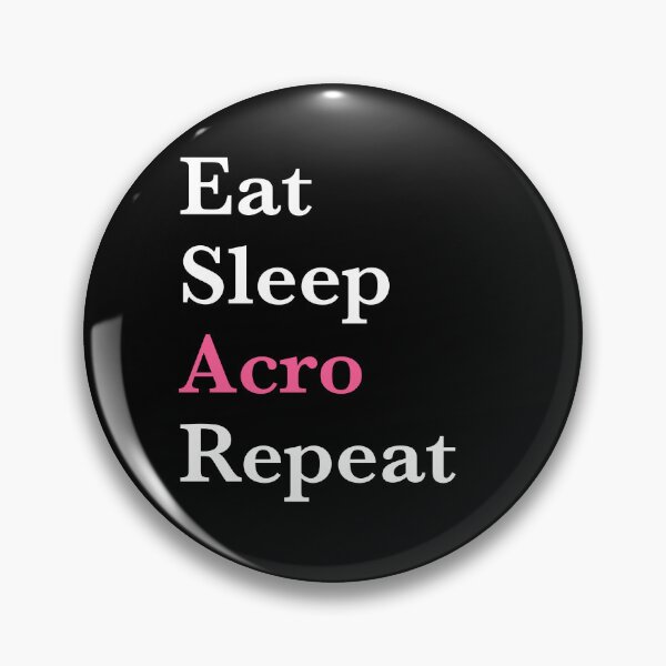Item preview, Eat Sleep Acro Repeat – Acro Dance Girl- Pink Design designed and sold by Merchido.