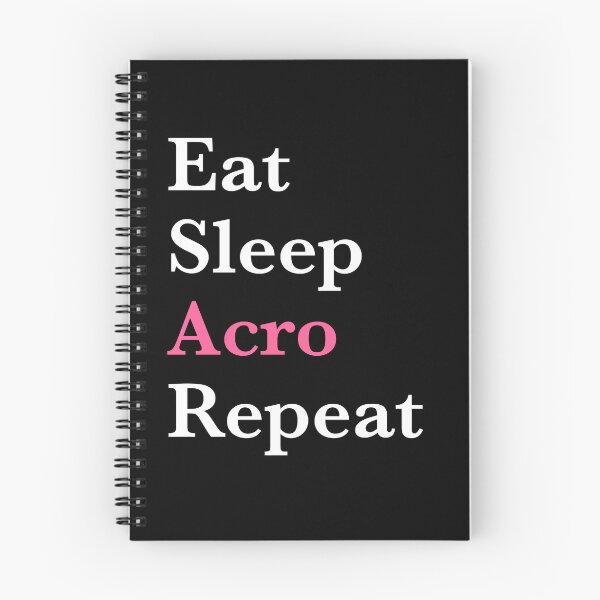 Item preview, Eat Sleep Acro Repeat – Acro Dance Girl- Pink Design designed and sold by Merchido.