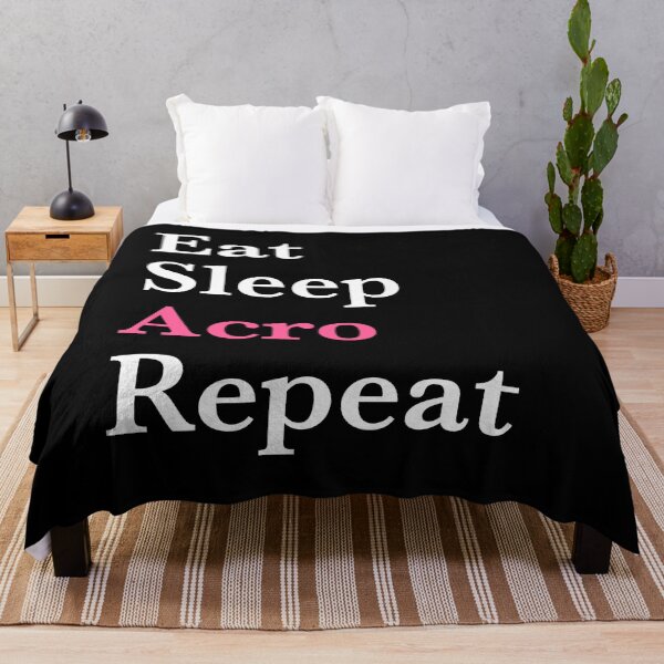 Item preview, Eat Sleep Acro Repeat – Acro Dance Girl- Pink Design designed and sold by Merchido.