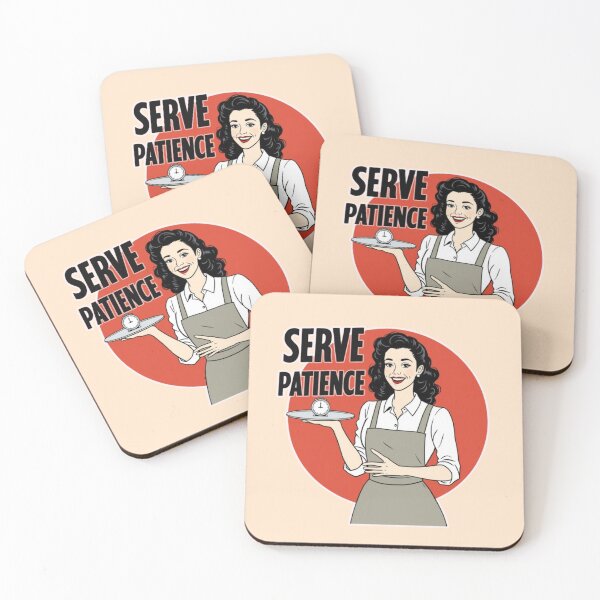Item preview, Fresh Out of Patience Served in the Kitchen - Retro Sarcastic Design designed and sold by PriyaMagic.