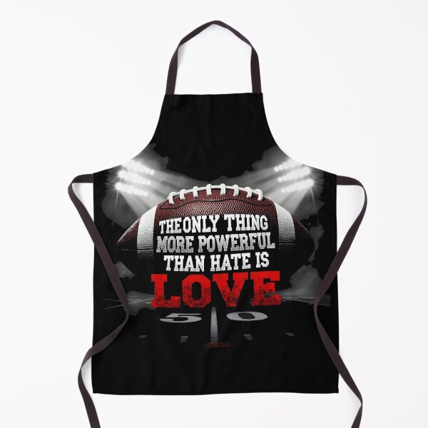 Item preview, The Only Thing More Powerful Than Hate Is Love Football Inspirational Quote Design designed and sold by Uglyandcute.