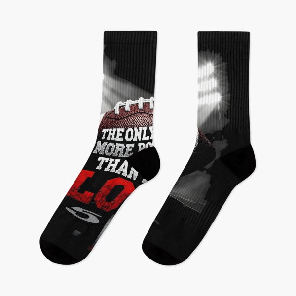 Item preview, The Only Thing More Powerful Than Hate Is Love Football Inspirational Quote Design designed and sold by Uglyandcute.