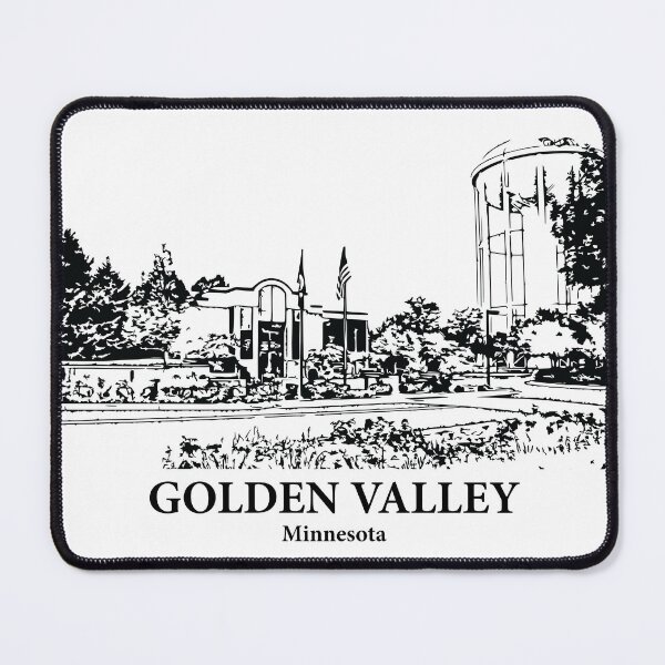 Item preview, Golden Valley MN - Ink Cityscape Illustration designed and sold by Lakeric Cityscapes.