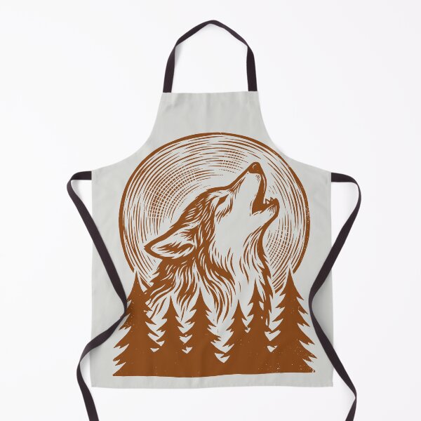 Item preview, Howling Wolf - Vintage Woodcut Art designed and sold by DigitalGlade.