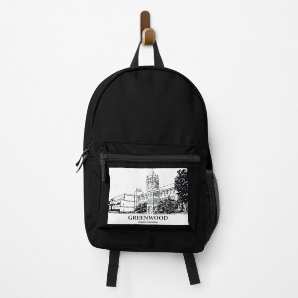 Item preview, Greenwood SC - Ink Cityscape Illustration designed and sold by Lakeric Cityscapes.