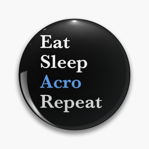Item preview, Eat Sleep Acro Repeat – Acro Dance Girl- Blue Design designed and sold by Merchido.