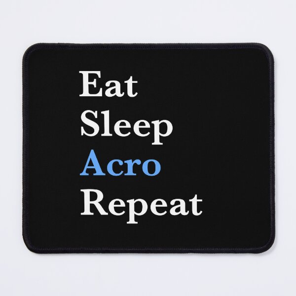 Item preview, Eat Sleep Acro Repeat – Acro Dance Girl- Blue Design designed and sold by Merchido.