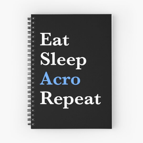 Item preview, Eat Sleep Acro Repeat – Acro Dance Girl- Blue Design designed and sold by Merchido.