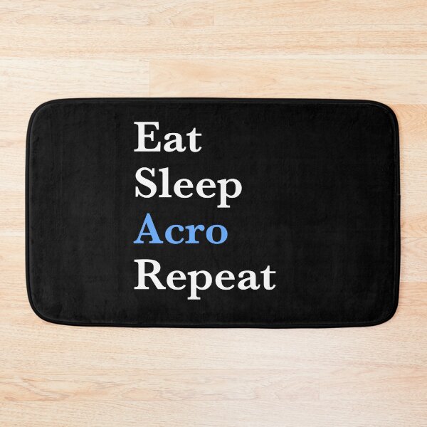 Item preview, Eat Sleep Acro Repeat – Acro Dance Girl- Blue Design designed and sold by Merchido.