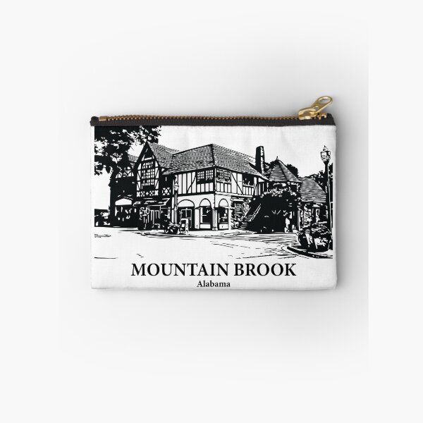 Item preview, Mountain Brook AL - Ink Cityscape Illustration designed and sold by Lakeric Cityscapes.