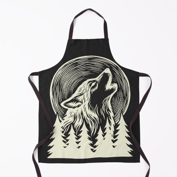 Item preview, Howling Wolf - Vintage Woodcut Art designed and sold by DigitalGlade.