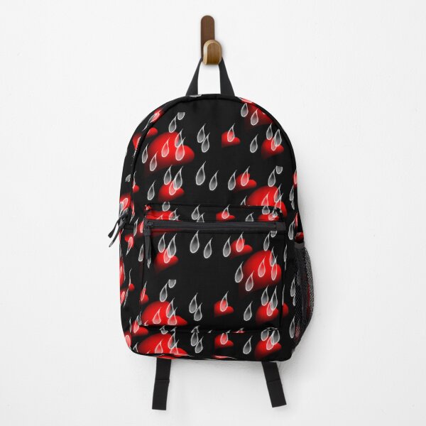 Item preview, Dark Blushing rain heart drops– Romantic Heart Blossom Digital Art” designed and sold by kerissfantasyart .