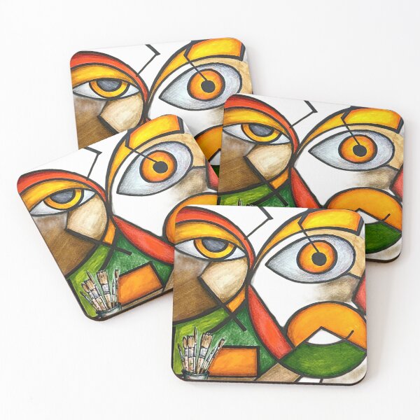 Item preview, Abstract art using shapes and colour designed and sold by alexgeiart.