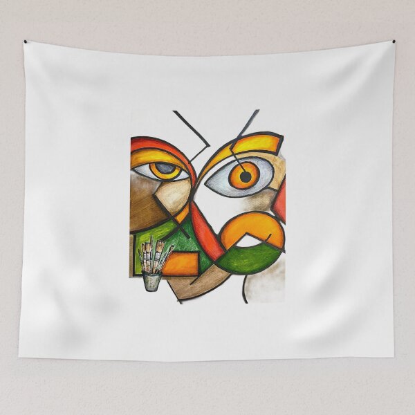 Item preview, Abstract art using shapes and colour designed and sold by alexgeiart.