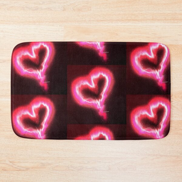 Item preview, Neon heart drops– Romantic Heart Blossom Digital Art” designed and sold by kerissfantasyart .