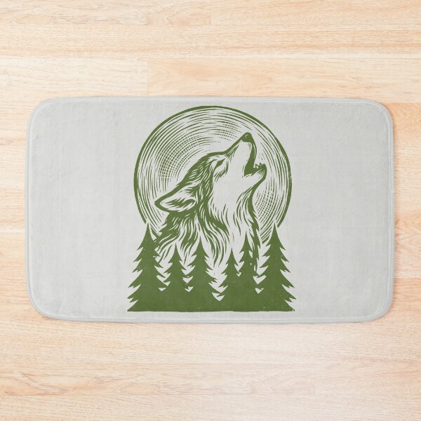 Item preview, Howling Wolf - Vintage Woodcut Art designed and sold by DigitalGlade.