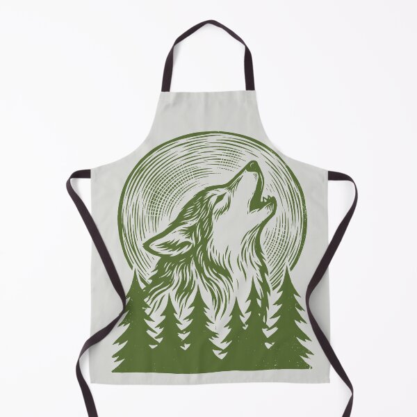 Item preview, Howling Wolf - Vintage Woodcut Art designed and sold by DigitalGlade.