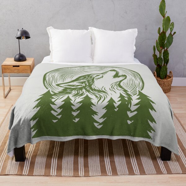 Item preview, Howling Wolf - Vintage Woodcut Art designed and sold by DigitalGlade.
