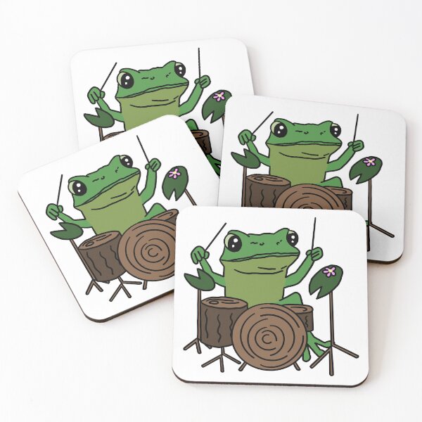 Item preview, Frog on the Log Drums designed and sold by ViolaMangoes.