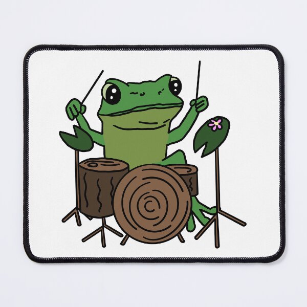 Item preview, Frog on the Log Drums designed and sold by ViolaMangoes.