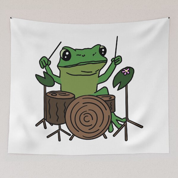 Item preview, Frog on the Log Drums designed and sold by ViolaMangoes.