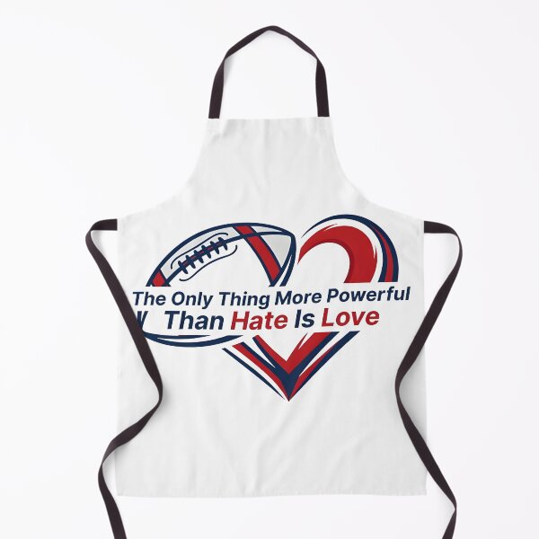 Item preview, The Only Thing More Powerful Than Hate Is Love Football Heart Graphic Design designed and sold by Uglyandcute.