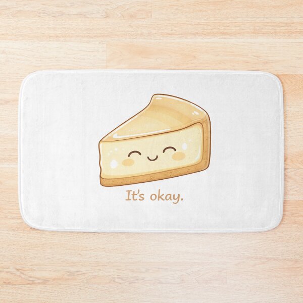 Item preview, Cute Kawaii Cheesecake It’s Okay Illustration designed and sold by MIArt Studio.