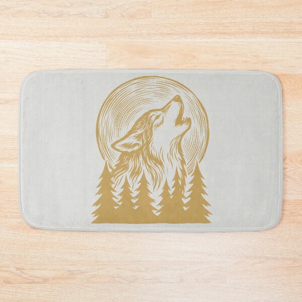 Item preview, Howling Wolf - Vintage Woodcut Art designed and sold by DigitalGlade.