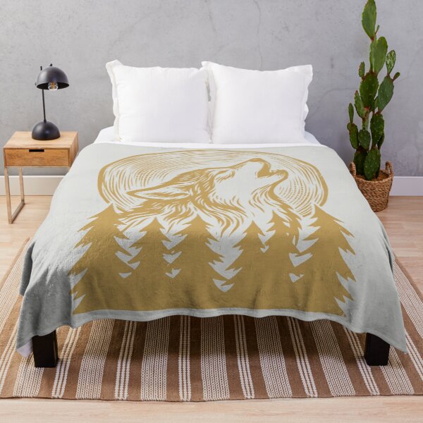 Item preview, Howling Wolf - Vintage Woodcut Art designed and sold by DigitalGlade.