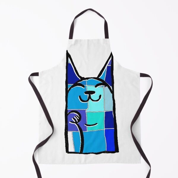Item preview, blue cat 123 pop art 123 cats designed and sold by LowEndGraphics.