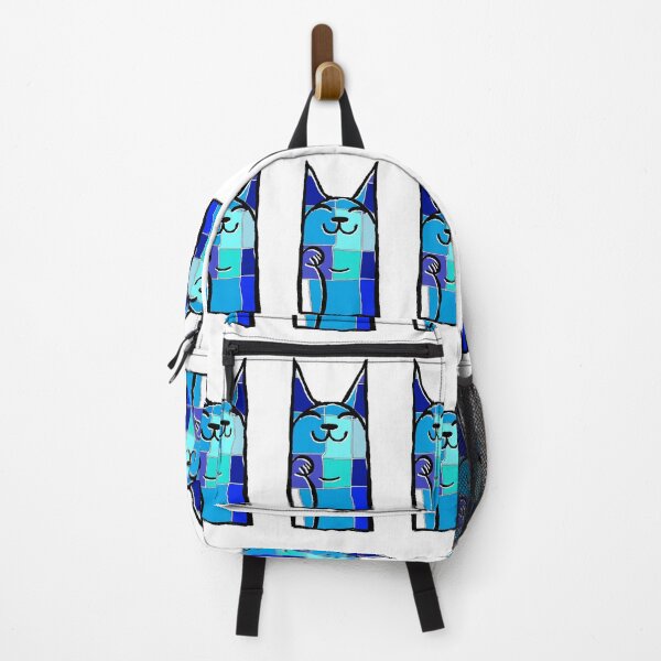 Item preview, blue cat 123 pop art 123 cats designed and sold by LowEndGraphics.