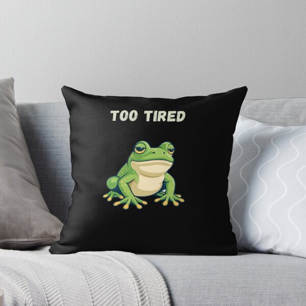 Item preview, Too Tired – Cute Sleepy Frog Design designed and sold by MadeByMira.