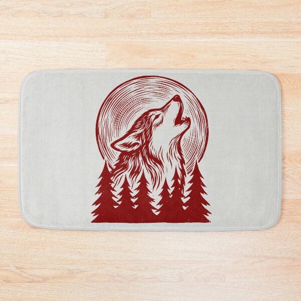 Item preview, Howling Wolf - Vintage Woodcut Art designed and sold by DigitalGlade.