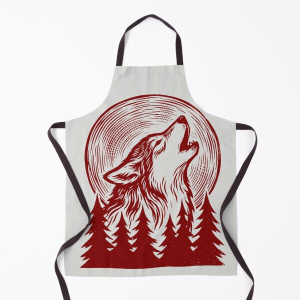 Item preview, Howling Wolf - Vintage Woodcut Art designed and sold by DigitalGlade.