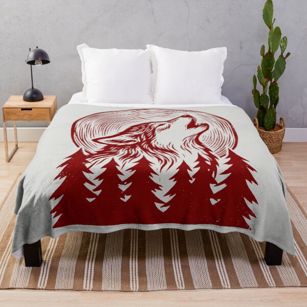 Item preview, Howling Wolf - Vintage Woodcut Art designed and sold by DigitalGlade.