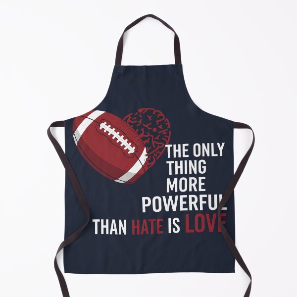 Item preview, The Only Thing More Powerful Than Hate Is Love Football Heart Graphic Design designed and sold by Uglyandcute.