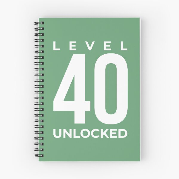 Item preview, Level 40 Unlocked – Funny 40th Birthday Gift Idea designed and sold by MoonSoul Studio.