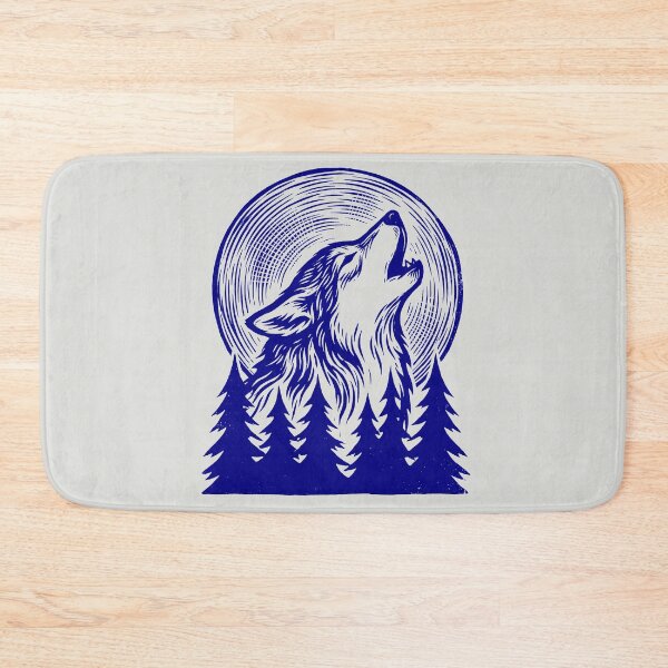 Item preview, Howling Wolf - Vintage Woodcut Art designed and sold by DigitalGlade.