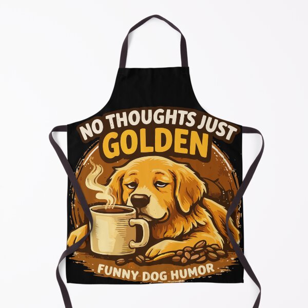 Item preview, No Thoughts Just Golden Retriver – Funny Dog Meme designed and sold by OneMoments.