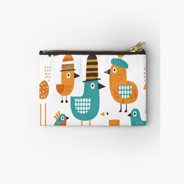 Item preview, Retro Bird Parade Geometric Mid-Century Wall Art designed and sold by zamew.