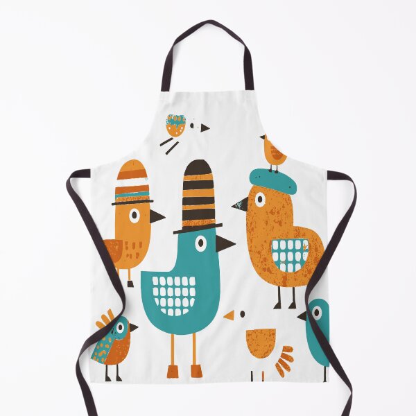 Item preview, Retro Bird Parade Geometric Mid-Century Wall Art designed and sold by zamew.